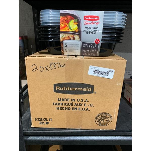 Rubbermaid meal prep containers 20 x 887ml