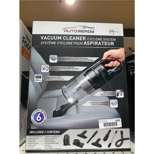 Auto ready vacuum cleaner cyclone system