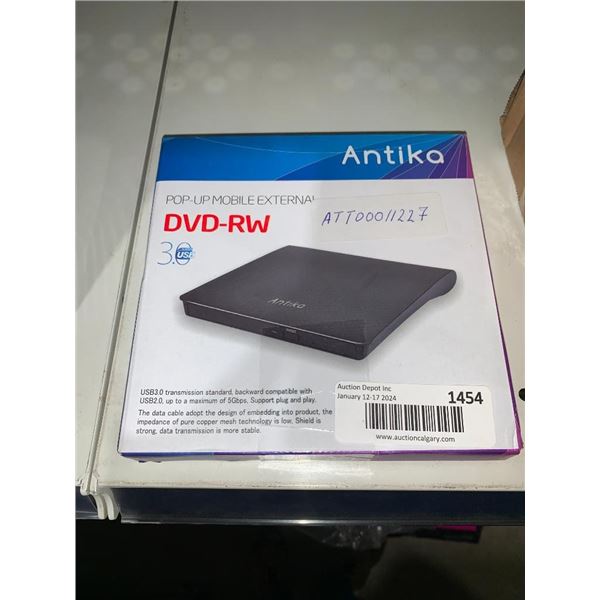 Antika pop-up mobile external dvd-rw
