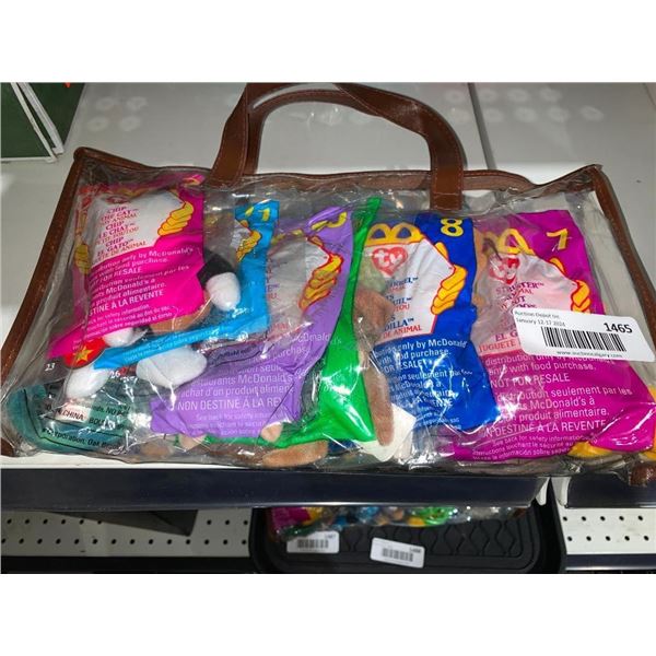 Lot of Assorted Original McDonalds Beanie Babies in original Packaging