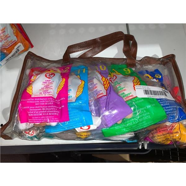 Lot of Assorted Original McDonalds Beanie Babies in original Packaging