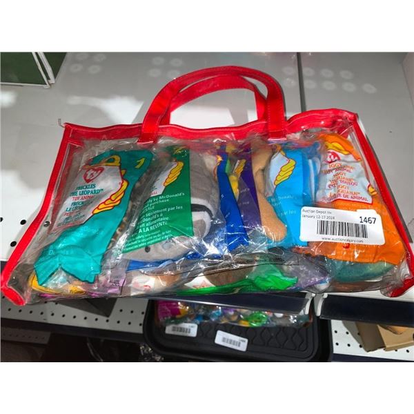 Lot of Assorted Original McDonalds Beanie Babies in original Packaging