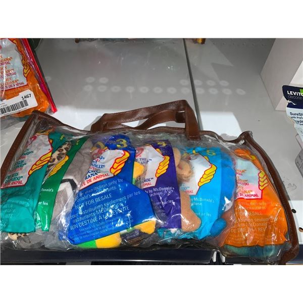 Lot of Assorted Original McDonalds Beanie Babies in original Packaging