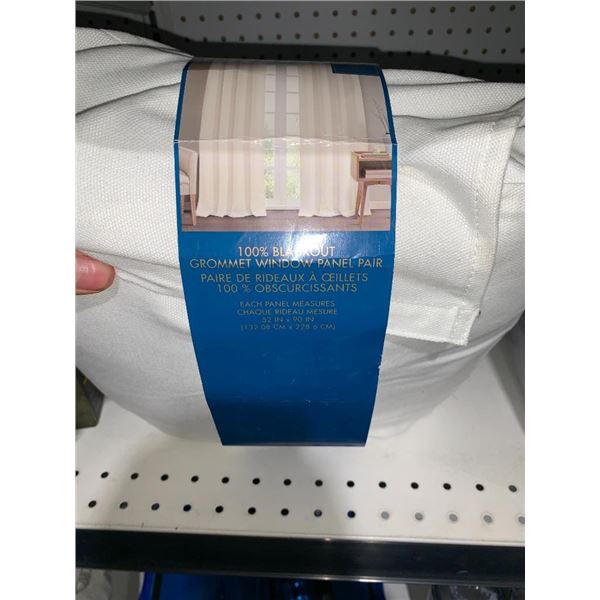 100% blackout grommet window panel pair