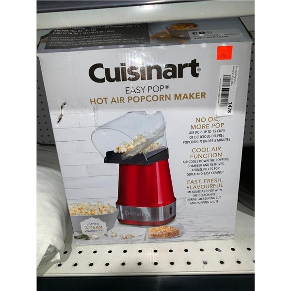 Cuisinart easy pop hot air popcorn maker