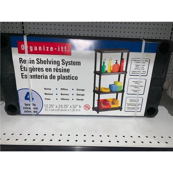 Organize -it! resin shelving system 4 level