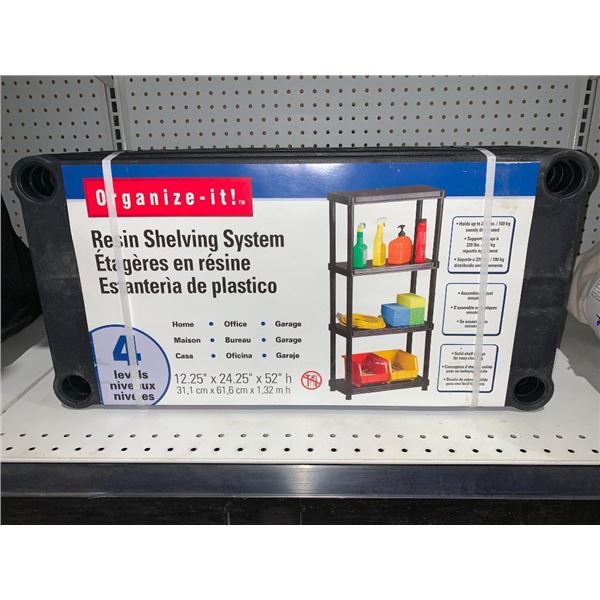 Organize -it! resin shelving system 4 level