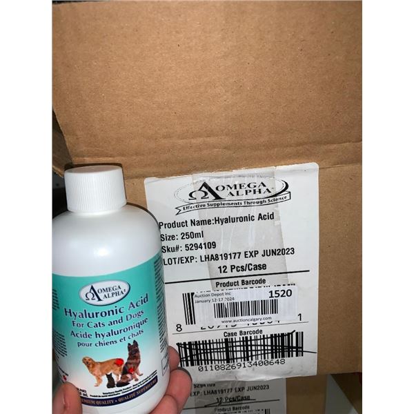 Omega alpha hyaluronic acid for cats and dogs 12 x 250ml