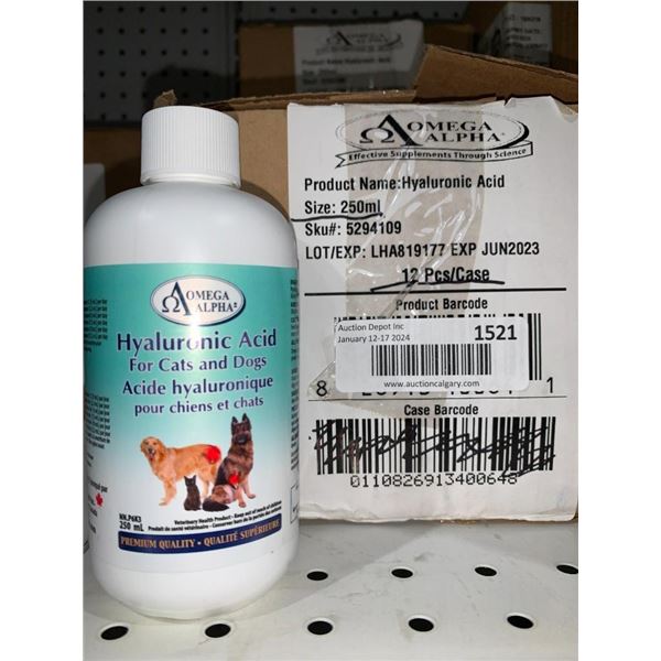 Omega alpha hyalronic acid for cats and dogs 12x250ml
