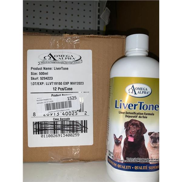 Omega Alpha Liver tone pet supplement 12x500ml