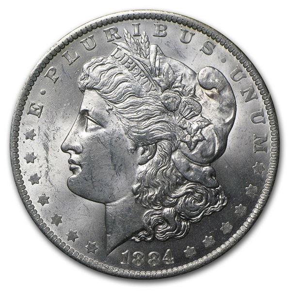 1884-O Morgan Silver Dollar BU MS-63