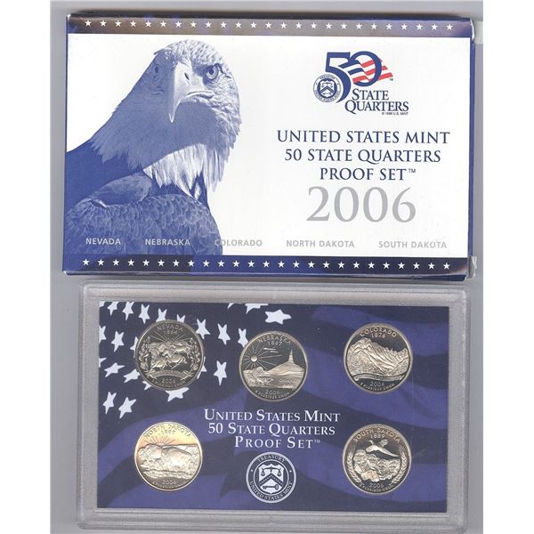 2006 United States Mint Uncirculated Proof Quarter Coin Set