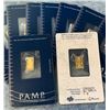 Image 3 : (10) PAMP 1 Gram .9999 Gold Bars Lady Fortuna
