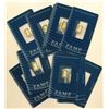 Image 4 : (10) PAMP 1 Gram .9999 Gold Bars Lady Fortuna