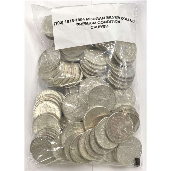 (100) Premium Morgan Silver Dollars 1878-1904