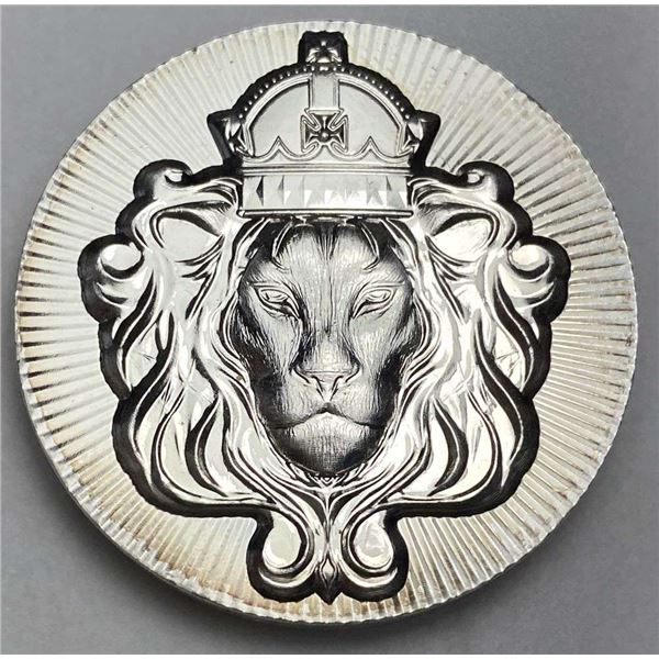 Scottsdale Mint Stacker Lion Head 2 ozt .999 Silver