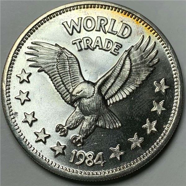 1984 World Trade Eagle One World Trade Unit 1 ozt .999 Silver