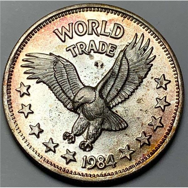 1984 World Trade Eagle One World Trade Unit 1 ozt .999 Silver