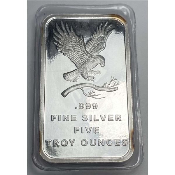 SilverTowne Trademark Eagle 5 ozt .999 Silver Bar