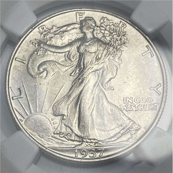 1937 Walking Liberty Silver Half Dollar NGC MS63