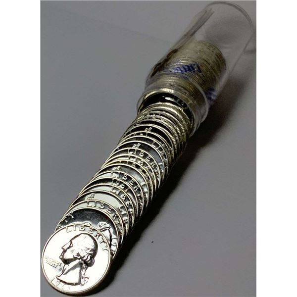 Roll (40-coins) Littleton 1961 Washington Quarters Gem PF65