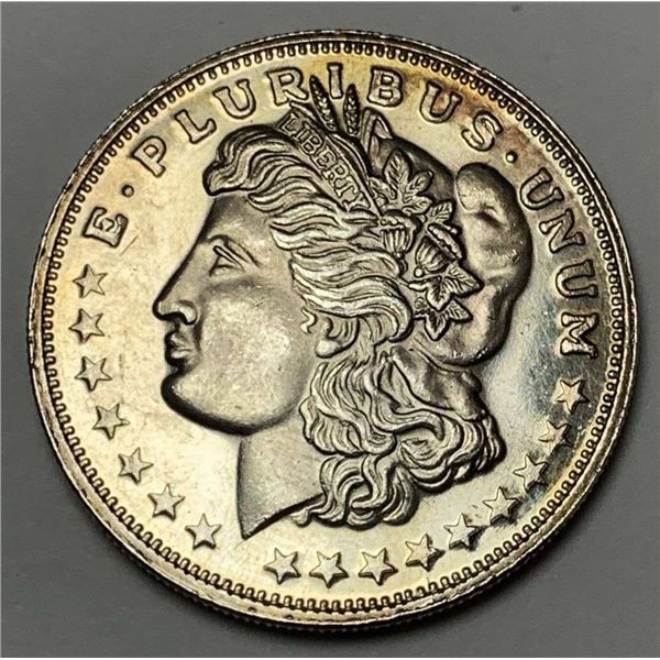 Morgan Deisn 1 ozt .999 Silver Trade Unit