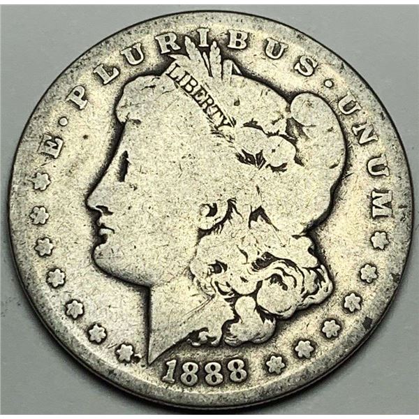 1888-S Morgan Silver Dollar Good