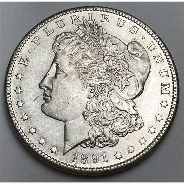 1891-S Morgan Silver Dollar MS64