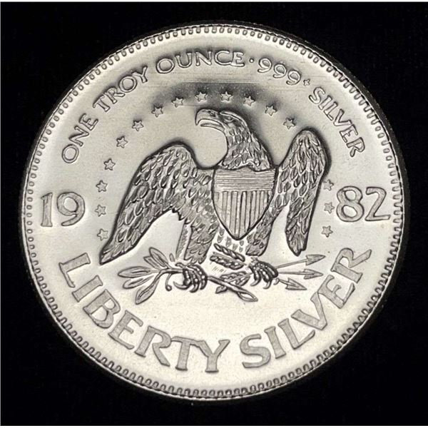 1982 A-Mark "Life Liberty Happiness" 1 ozt .999 Silver