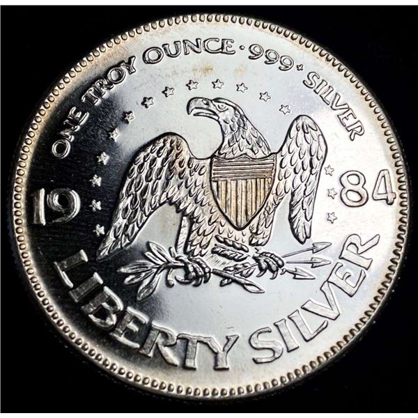 1984 A-Mark "Life Liberty Happiness" Proof 1 ozt .999 Silver