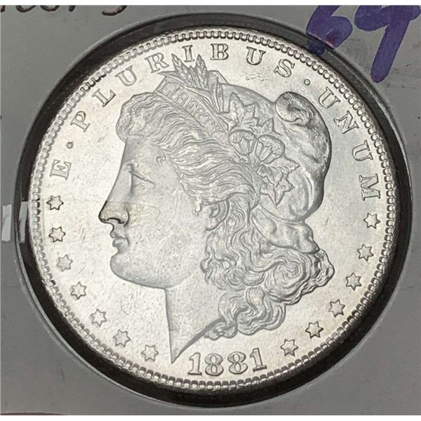 1881-S Morgan Silver Dollar MS64