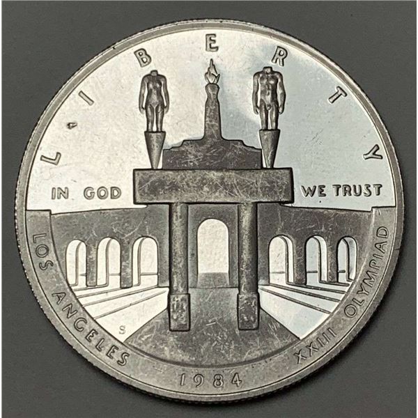 1984-S U.S. Olympic Commemorative Proof Silver Dollar
