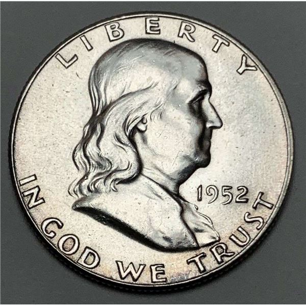 1952 Franklin Silver Half Dollar MS63