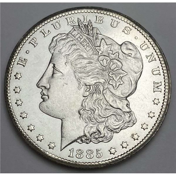 1885-CC Morgan Silver Dollar MS65