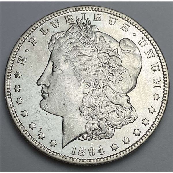 1894-O Morgan Silver Dollar AU58