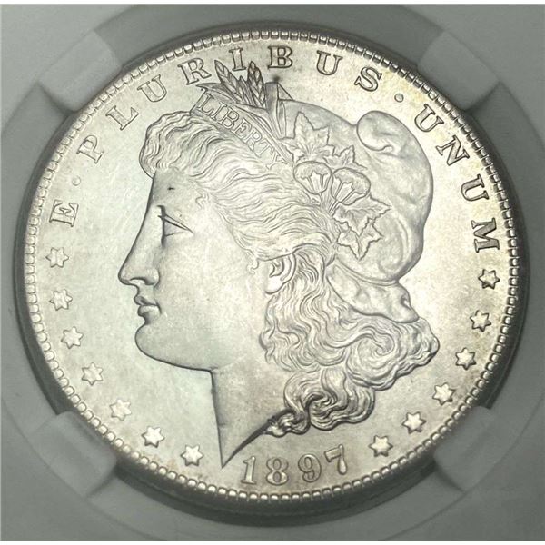 1897-S Morgan Silver Dollar MS65