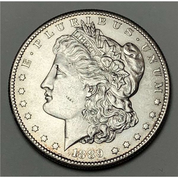 1889-S Morgan Silver Dollar MS62