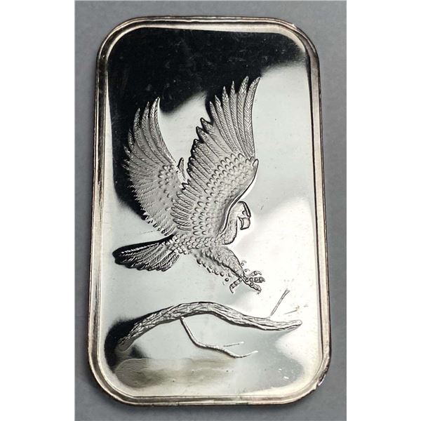 Silvertowne Trademark Eagle 1 ozt .999 Silver Bar