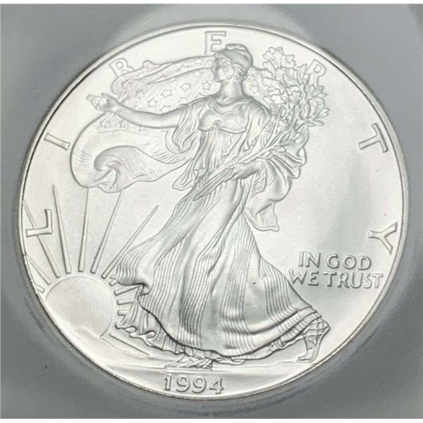 1994 American Silver Eagle NGC MS69