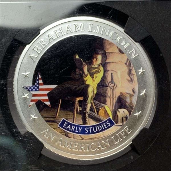 7K Metals Rare 2022 Cook Islands $2 Life Of Lincoln NGC MS70 Early Studies