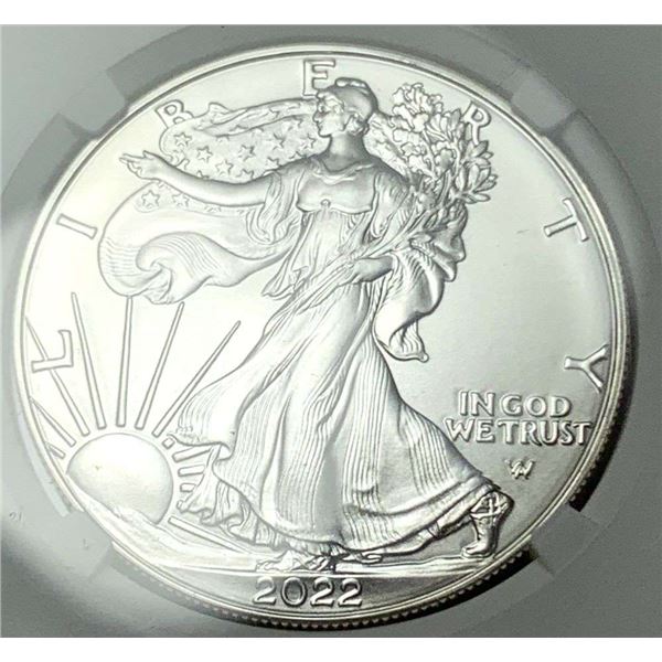 7K Metals Rare 2022 American Silver Eagle NGC MS70 U.S. State Series New Jersey