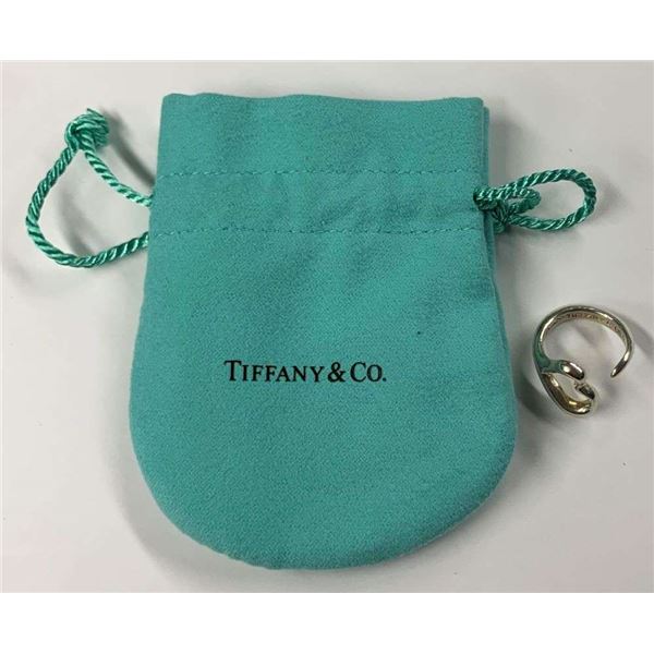 Tiffany & Co. Elsa Peretti Open Heart Ring .925 Sterling Silver