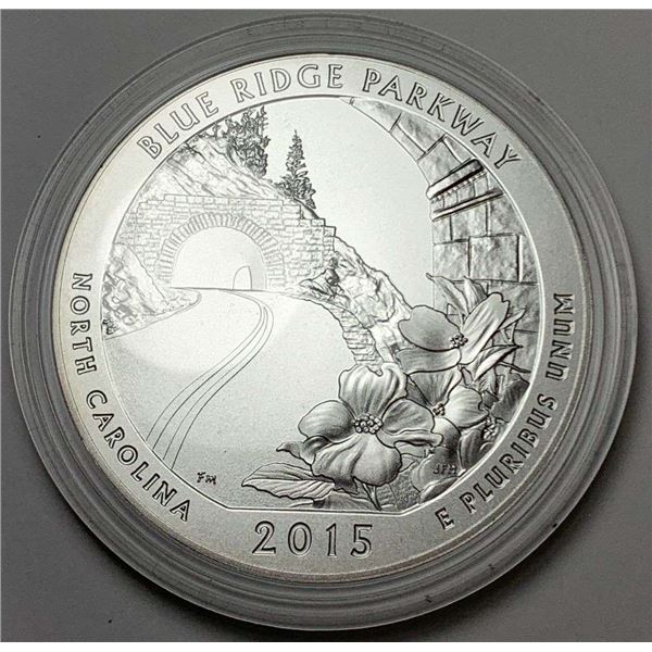2015-P ATB North Carolina "Blue Ridge Parkway"  5 ozt .999 Silver