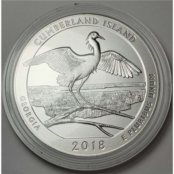 2018-P ATB Georgia "Cumberland Island"  5 ozt .999 Silver