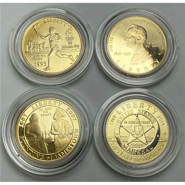 (4) United States Modern Gold $5 Commemorative
