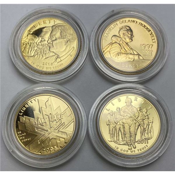 (4) United States Modern Gold $5 Commemorative