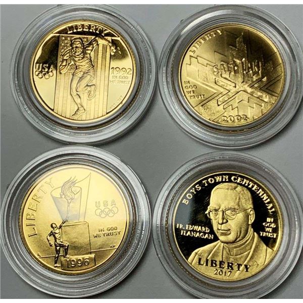 (4) United States Modern Gold $5 Commemorative