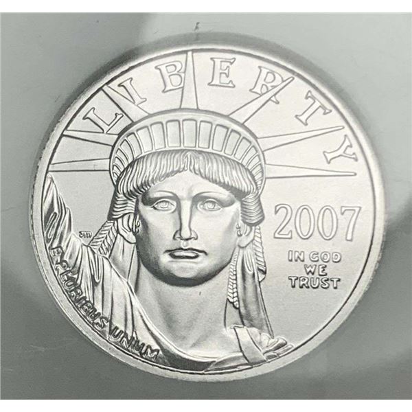 2007 American Eagle .9995 Platinum $25 NGC MS70