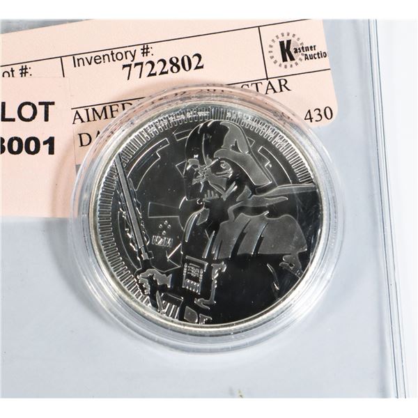 *UNCLAIMED* 1-OZ 2019 STAR WARS: DARTH VADER