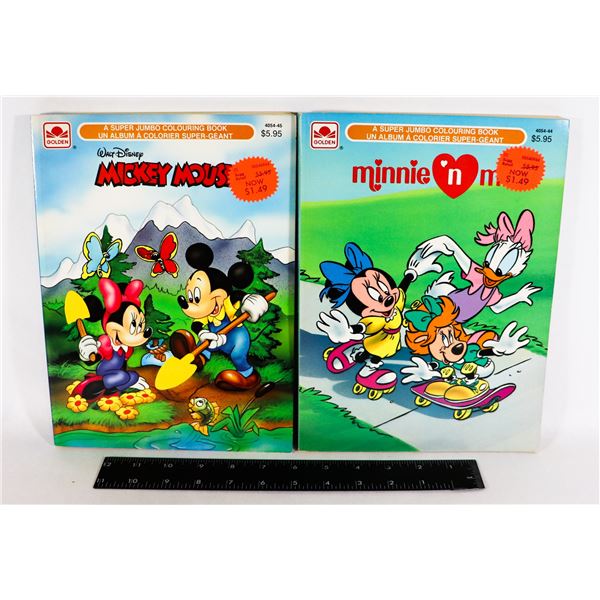 DISNEY NEW COLLECTIBLE COLORING BOOKS 1988